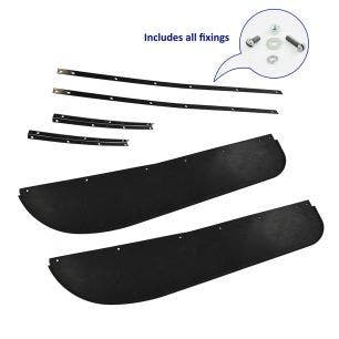 PAIR OF MUDFLAPS AND FIXING KIT
