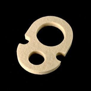 STEERING COLUMN ANTI FUME HOUSING FELT SEAL (LEFT HAND DRIVE)