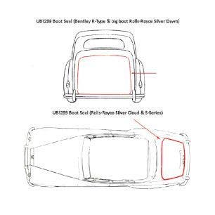 TRUNK LID SEAL PER METER