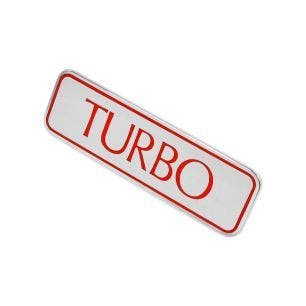 BADGE TURBO RED