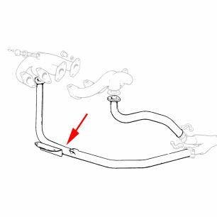 PIPE FRONT DOWNTAKE RIGHT HAND