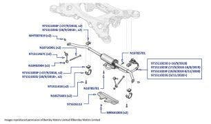 Anti-Roll Bar (Rear, Electronic Stabalisation), New Continental GT (2018-2023) & New Continental Convertible (2019-2023)
