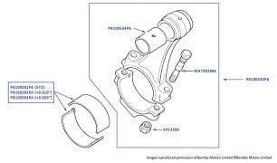 Connecting Rods & Big End Bearings, Arnage R, Arnage RL, Arnage T, Arnage Blue Train, Arnage Diamond Series, Arnage Final Series, Azure & Brooklands Coupe