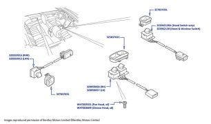 Window & Hood Switches, Azure (chassis 13920-14495)
