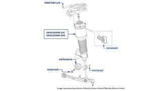 Front Air Spring, Continental Flying Spur (2005-2013)
