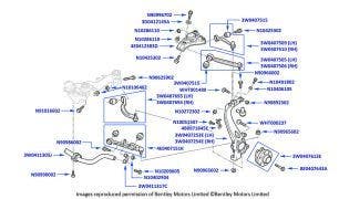 Front Suspension Levers & Hub, Continental GT (2004-2011) & Continental Flying Spur (2005-2007)