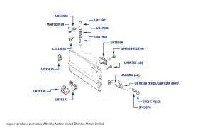 Glove Compartment Lock, Silver Spirit, Silver Spur, Eight, Mulsanne S, Brooklands, Turbo R, & Turbo RL (chassis 44001-46783)