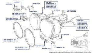 Headlights, Arnage R (chassis 10101-14308), Arnage RL (chassis 19301-19679), Arnage T (chassis 10100-14285), Arnage Diamond Series, Arnage Blue Train, Arnage Final Series, Azure & Brooklands Coupe