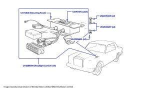 Headlight Control Unit (Four-Door cars, chassis 31001-58504)