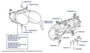 Headlight, Continental Flying Spur (2005-2013, 412KW Engine)