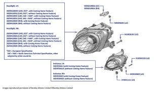 Headlight & Front Indicator, New Continental GT (2018-2023) & New Continental Convertible (2019-2023)