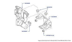 Heater Tap, Silver Seraph, Silver Seraph LOL, Park Ward (all chassis), Arnage Green Label (chassis 01001-05001) & Arnage 4.4L Birkin (chassis 05236-06786)