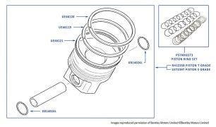 Pistons, Arnage Red Label & Arnage Le Mans