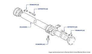 Propellor Shaft, Arnage RL (chassis 19500-19679)