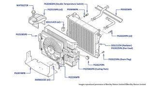 Radiator, Silver Seraph, Silver Seraph LOL, Arnage Green Label & Arnage 4.4L Birkin (all chassis)