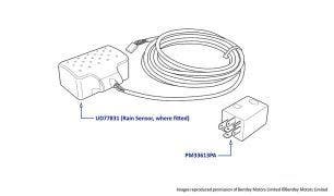 Rain Sensor & Relay, Arnage Series, Silver Seraph, Park Ward, Azure & Brooklands Coupe (all chassis)