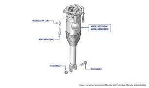 Rear Air Spring, Flying Spur (2014-2019)