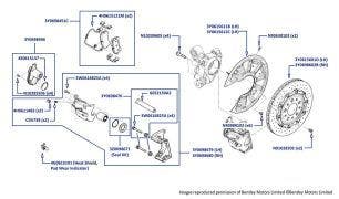 Rear Brakes (Ceramic), Mulsanne (2011-2021)