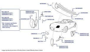Rear Lights & Side Lights, Continental Supersports (2009-2013, Convertible)