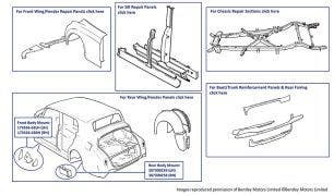 Silver Cloud I-III & S1-3 Rust Repair Components