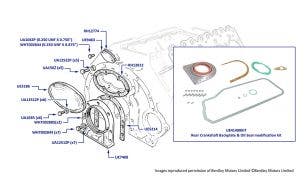 Silver Cloud II/III, & S2/3 Rear Timing Cover