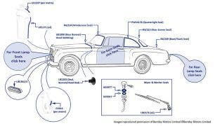 Body Seals, S2 Two-Door Mulliner Saloon (Design 7514)