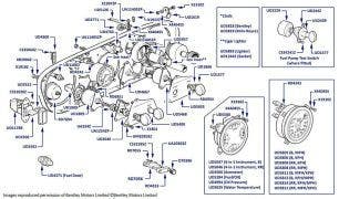 Dashboard Switches & Instruments, long wheelbase Silver Cloud II (chassis LCC46-LCD25) & long wheelbase S2 (chassis LBB19-LBB33)