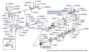 Handbrake (right hand drive), Silver Cloud III, chassis SHS103-SKP423 & S3, chassis B348FG-B40JP
