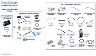 Service Components, Continental R (chassis 53001-63577 & 01750-1876), Continental T, Continental SC & Azure (all chassis)