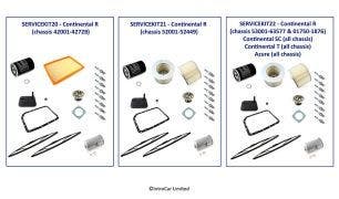Service Kits, Continental R, Continental T, Continental SC & Azure (all chassis)