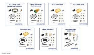 Service Kits, Corniche & Continental (chassis 05037-68621 & 02000-02079)