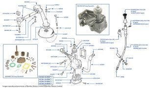Oil Pump, Silver Shadow II & T2 (chassis 39628-41601), Silver Wraith II (chassis 38985-41648) & Corniche (chassis 50358-50757 & 1557-5699)