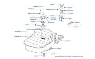 Fuel Tank (4-Door Cars), chassis 30979-41648