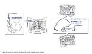 Temperature Transmitters, Arnage R (chassis 12007-14308), Arnage RL (chassis 19500-19679), Arnage T (chassis 12000-14285), Arnage Final Series, Azure (chassis 12009-14495) & Brooklands Coupe