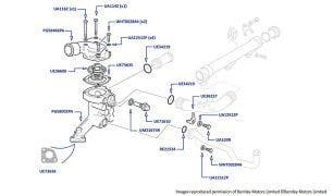 Thermostat, Arnage Red Label (chassis 06763-08394) & Arnage Le Mans (chassis 06700-08375)