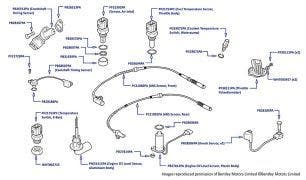 Engine Management Sensors, Arnage Green Label & Arnage 4.4L Birkin
