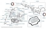 3-Speed Gearbox Casing, Sump & Filter Kit, & Vacuum Modulator
