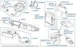Alarm Control Module, Remotes & Siren, Continental R, chassis numbers 42501-42728