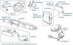 Alarm Control Module, Remotes & Siren, Azure, chassis numbers 50801-53851