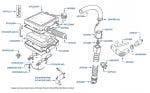Engine Management Control Unit & Knock Sensors, Azure, chassis numbers 01864-01876