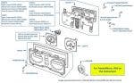 Driver's Information Panel, Speedometer & Rev Counter, Bentley (4-door cars) 