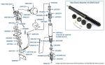 Rear Shock Absorber & Gas Springs, Azure