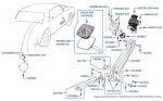 Foot Pedal (Brake), 4-door cars