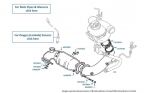 Turbo Outlet, catalyst, Azure, chassis numbers 50801-62666 & 01001-01238