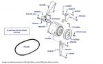 Air Injection Pump & Belt, Corniche & Continental, chassis numbers 05037-16968 (cars for USA, Japan & Australia)