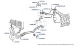 Gearbox Cooler Hoses & Pipes, Brooklands, Turbo R & Turbo RL, chassis numbers 54002-55755