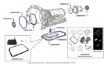Gearbox Gaskets & Seals, 4L80-E Gearbox, chassis numbers 40001-68621 & 01001-02079
