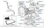 Gearbox Casing, Sump & Dipstick, Azure, Continental R, Continental T & Continental SC, chassis numbers 50801-67538 & 01001-01876