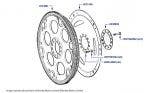 Starter Ring Gear & Flexible Drive Plate, Azure, Continental R, Continental T & Continental SC, chassis numbers 50801-67538 & 01001-01876