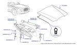 Bonnet/Hood, Arnage R (chassis 10101-14308), Arnage RL (chassis 19301-19679), Arnage T (chassis 10100-14285), Arnage Diamond Series, Arnage Blue Train & Arnage Final Series